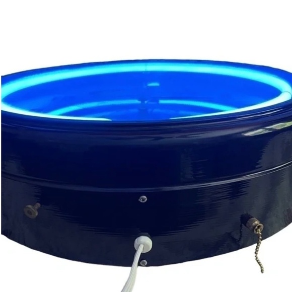 Burns Betty Boop Neon Wall Clock Blue 20" - Picture 6 of 7